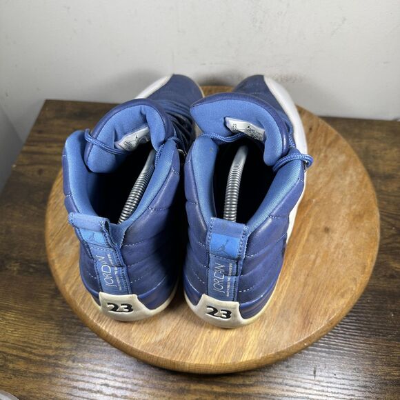 Jordan 12 Retro French Blue Shoes Mens Size 9.5 Basketball 130690-404 OG main image 5